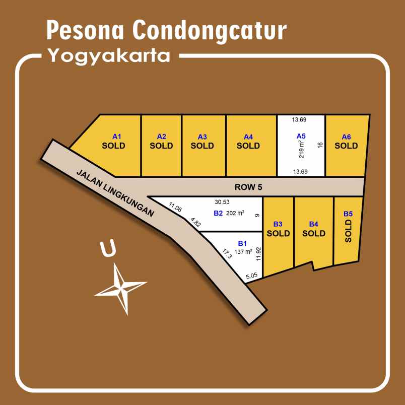 dijual tanah condong catur