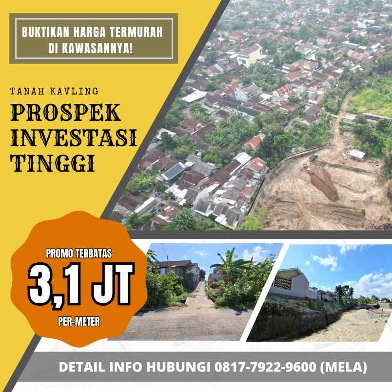 dijual tanah duwet sendangadi mlati sleman