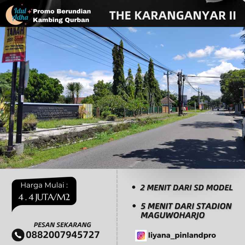 dijual tanah jalan karanganyar raya