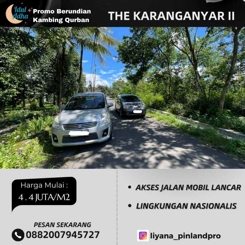 dijual tanah jalan karanganyar raya