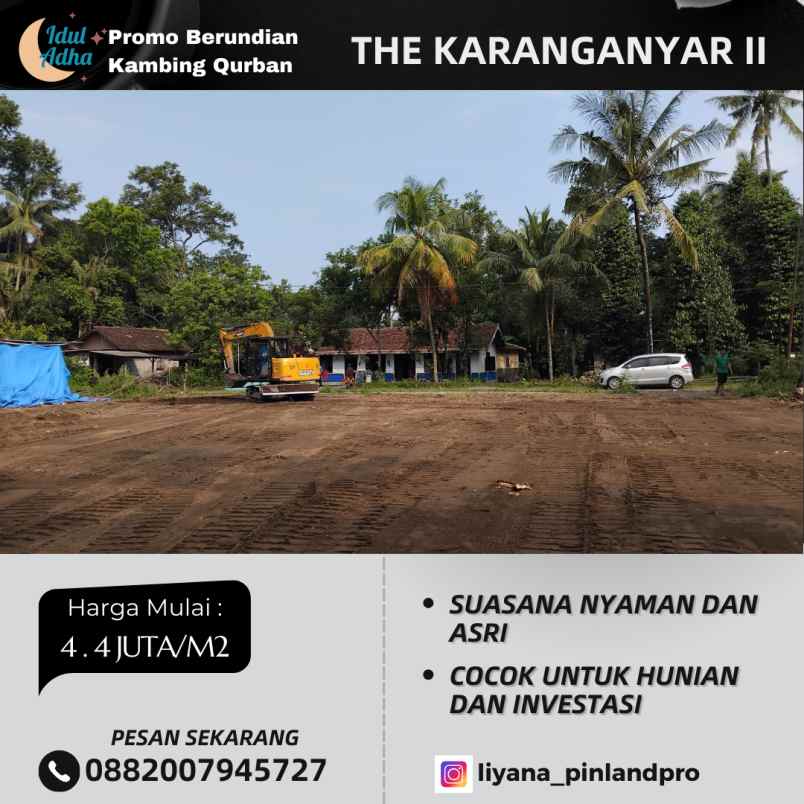 dijual tanah jalan karanganyar raya