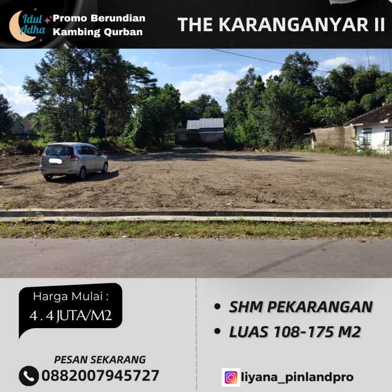 dijual tanah jalan karanganyar raya