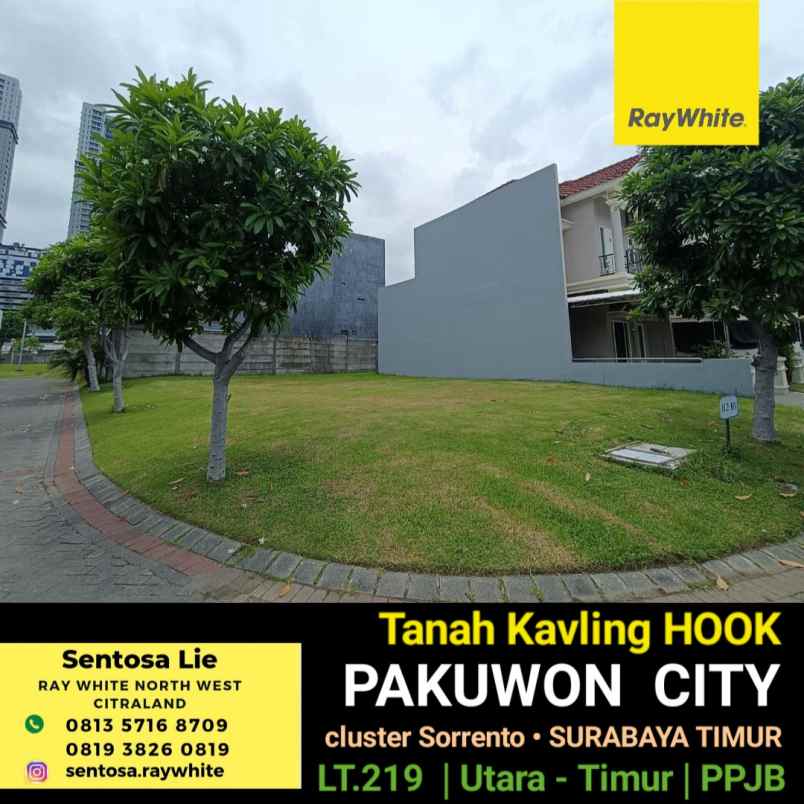 dijual tanah jalan pakuwon city