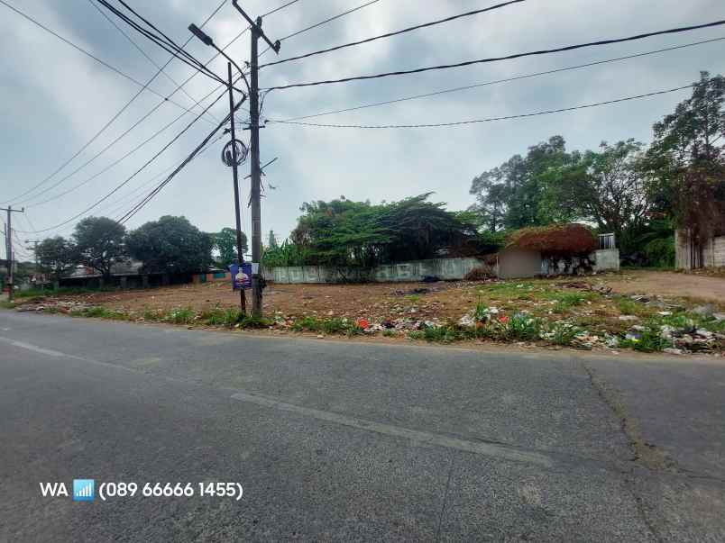 dijual tanah jalan raya kedaung