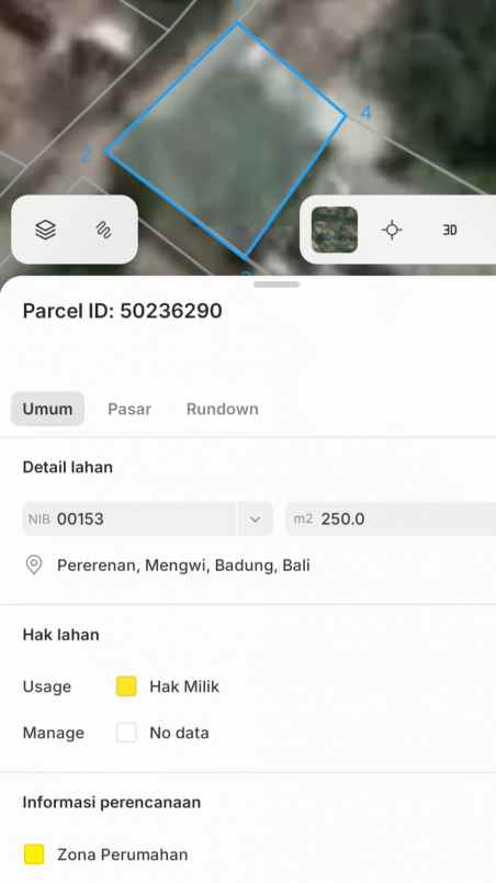 dijual tanah jantuk angsa