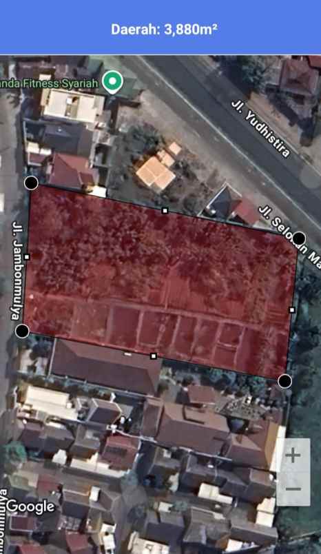 dijual tanah jl jambonmulya salakan