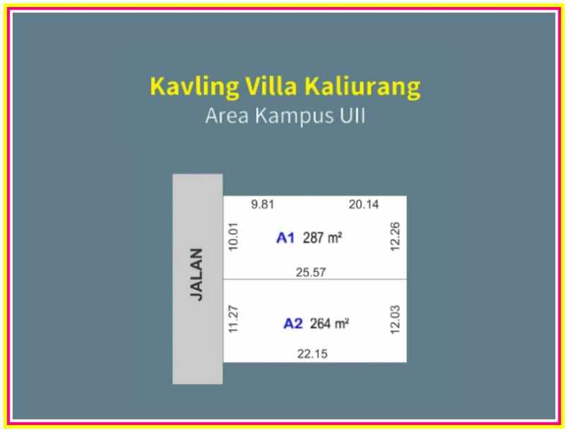 dijual tanah jl kaliurang km 12