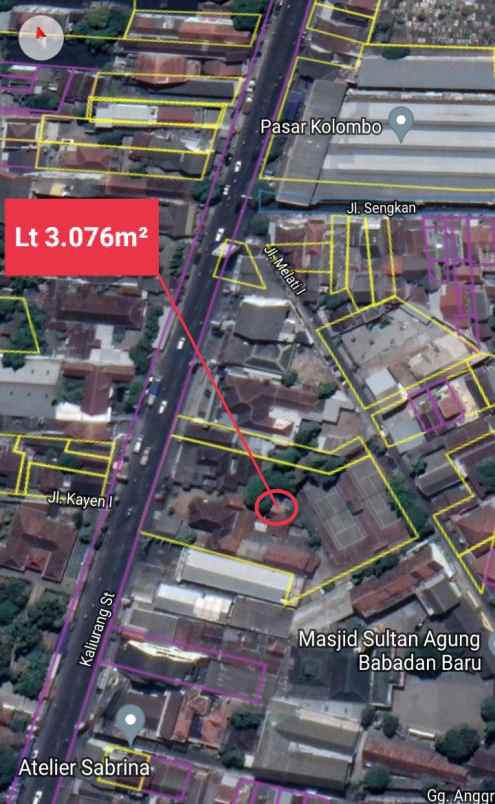 dijual tanah jl kaliurang km 7 babadan