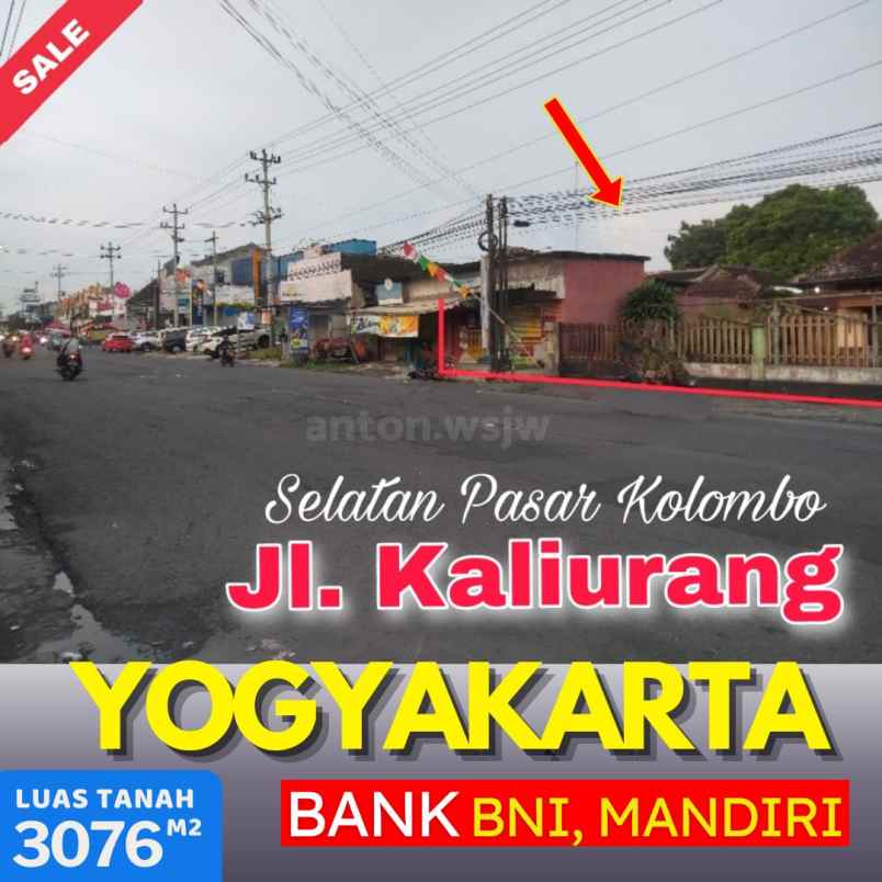 dijual tanah jl kaliurang km 7 babadan