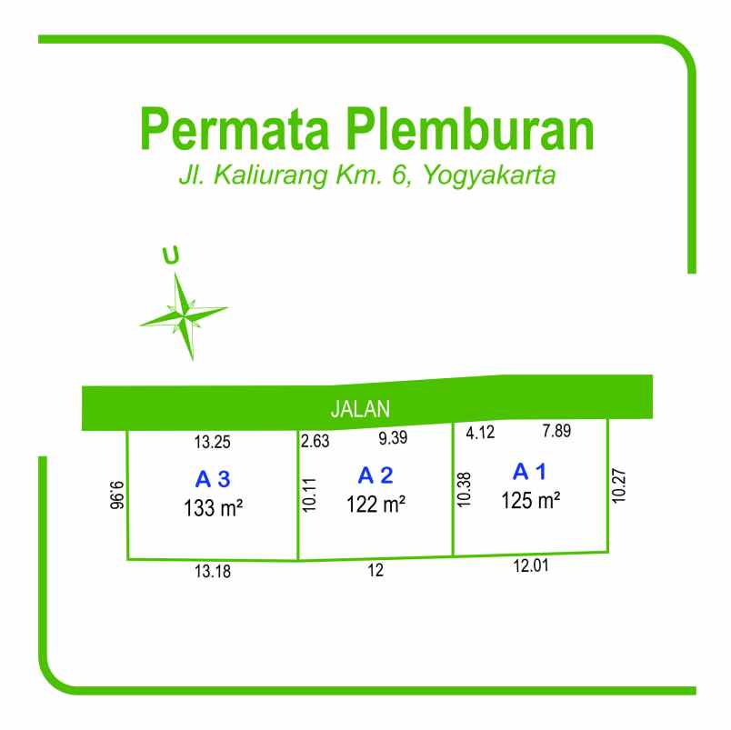 dijual tanah jl plemburan gg anis sedan