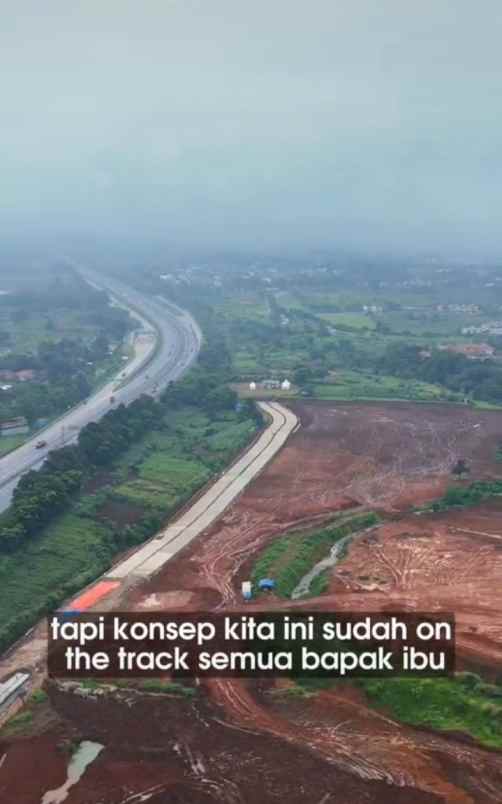 dijual tanah jl raya parung banteng