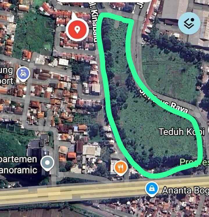 dijual tanah jl soekarno hatta