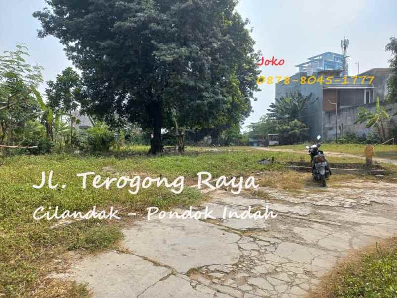 dijual tanah jl terogong raya