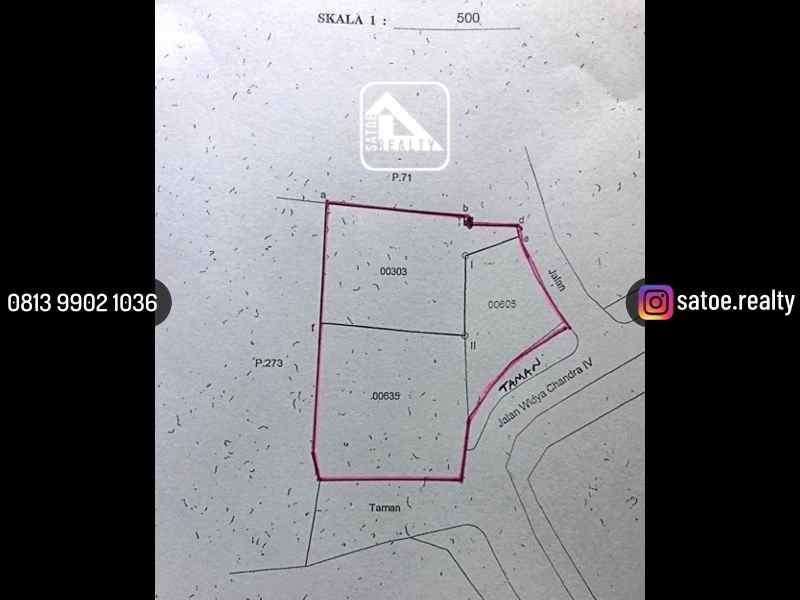 dijual tanah jl widya chandra senayan