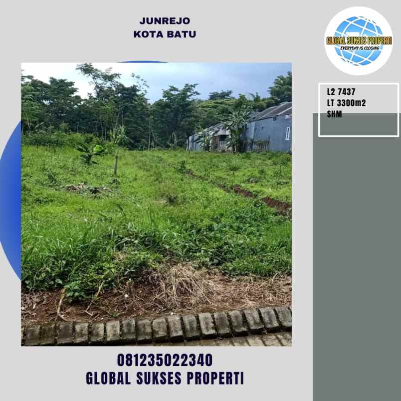 dijual tanah junrejo