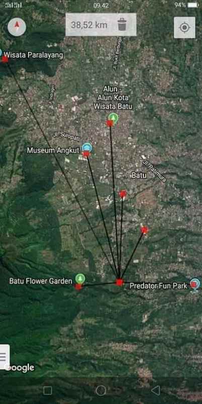 dijual tanah lokasi jalibar kota batu malang