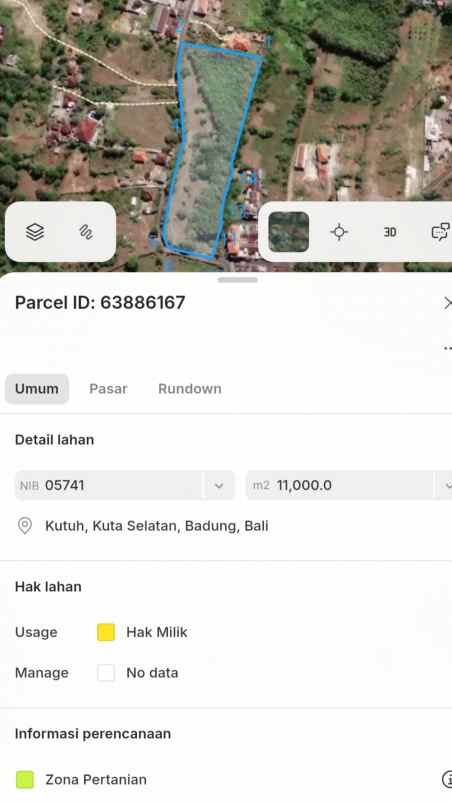 dijual tanah melangkaja