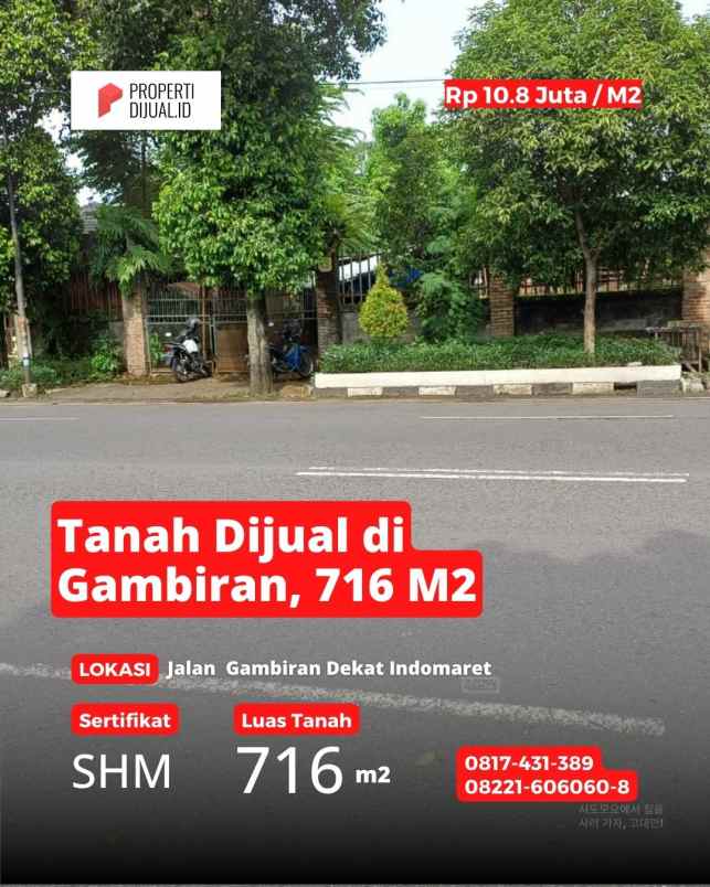dijual tanah pandeyan gambiran