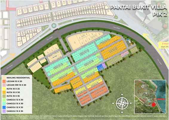 dijual tanah pantai bukit villa pik2