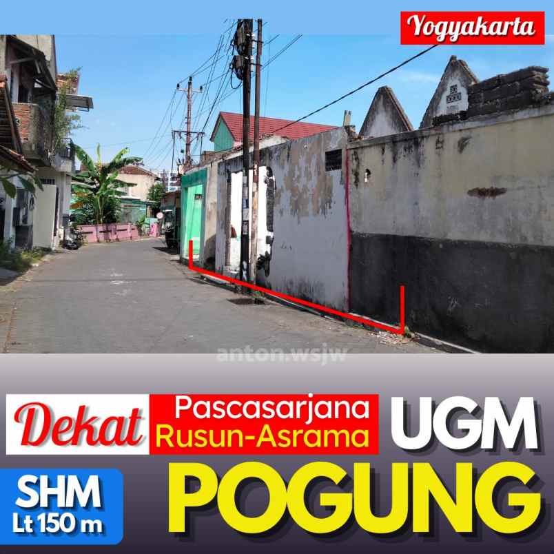 dijual tanah pogung kidul sinduadi