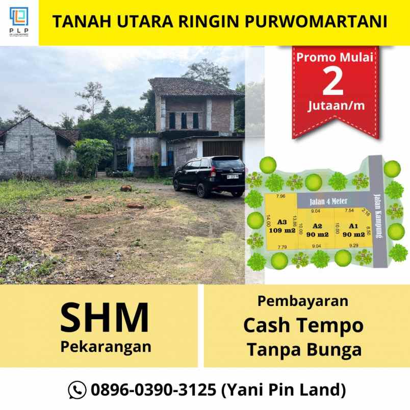 dijual tanah salakan selomartani