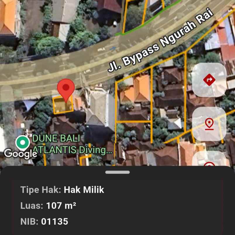 dijual tanah sanur