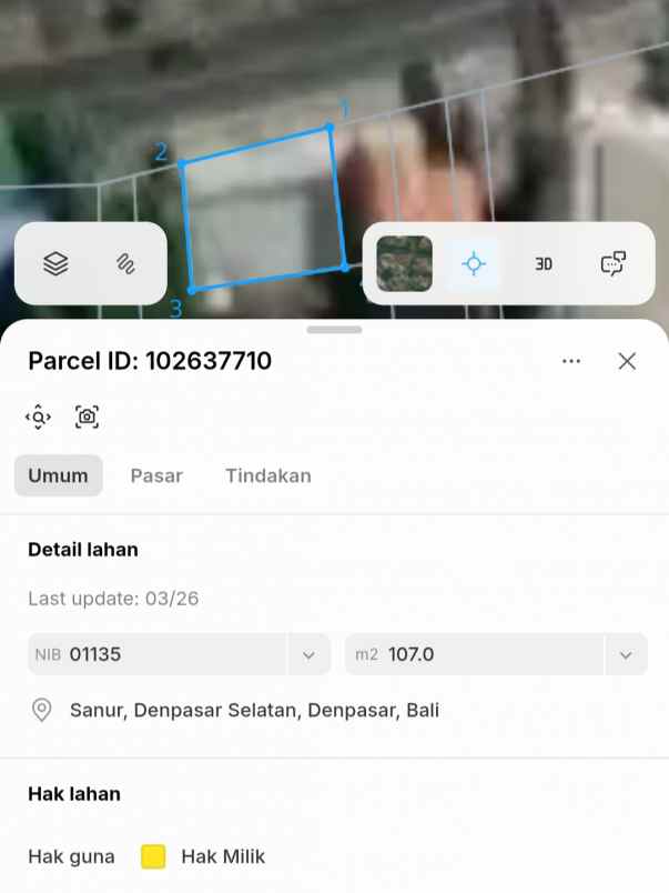 dijual tanah sanur