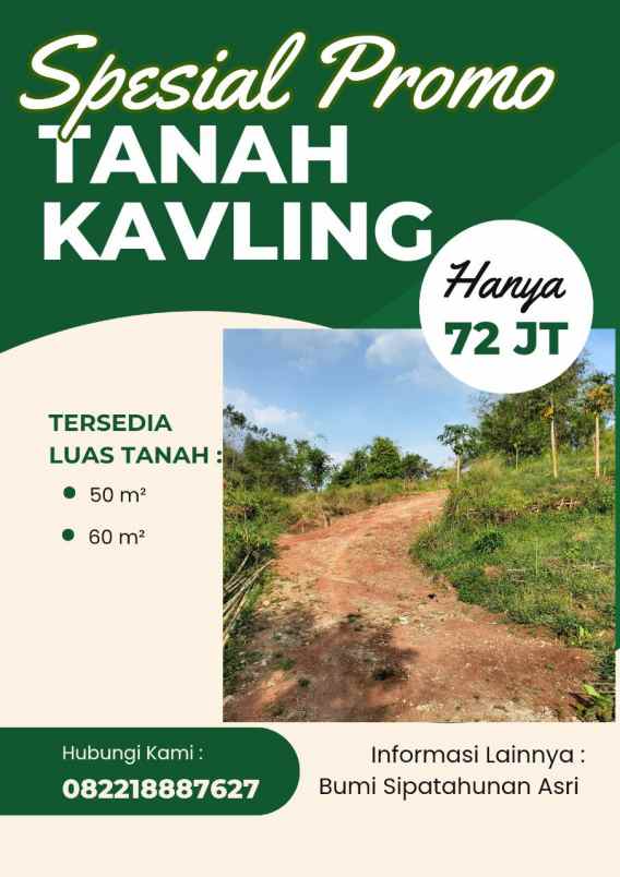dijual tanah sipatahunan