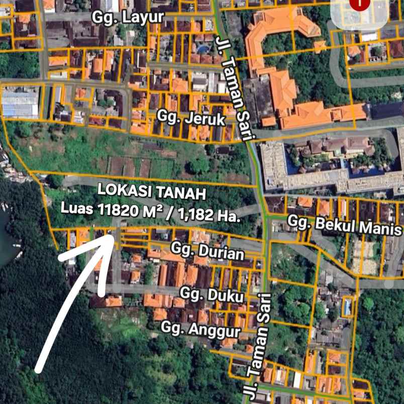 dijual tanah tanjung benoa