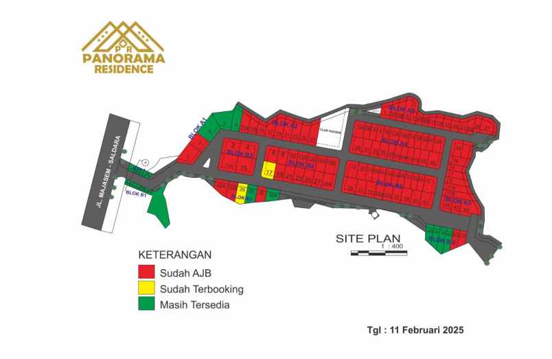 dijual tanah the panorama residence