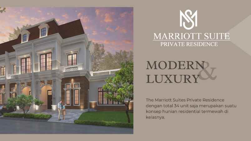 dijual villa komplek marriot suite