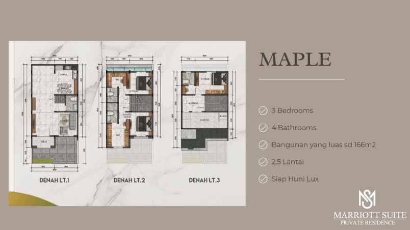 dijual villa komplek marriot suite