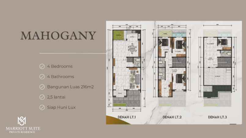 dijual villa komplek marriot suite