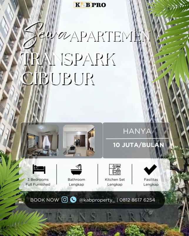 disewakan apartemen jl alternatif cibubur
