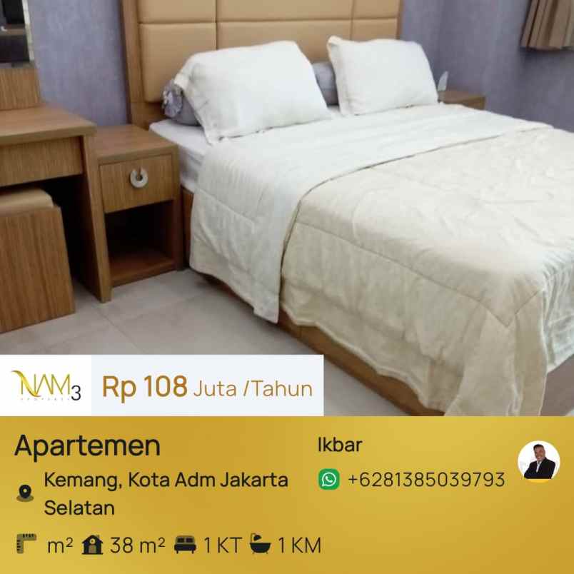 disewakan apartemen jl raya antasari jakarta