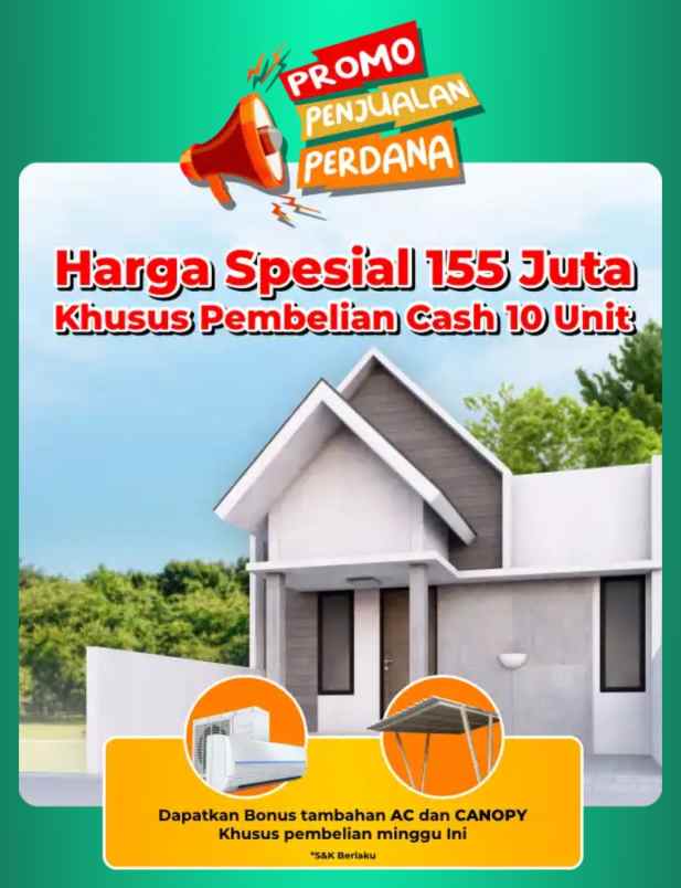 investasi rumah murah bogor promo hanya 100 jutaan