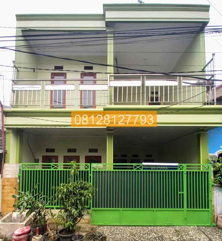 jual rumah 3 kamar 144m2 mustika jaya bekasi 0765f7