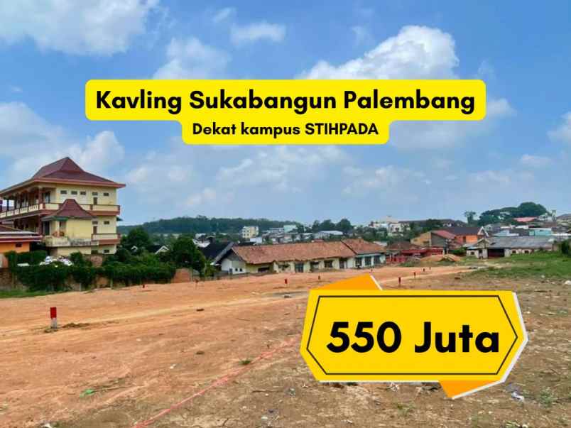 kavling palembang sukabangun dekat kampus stihpada