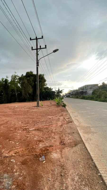 kavling pinggir jalan mata merah palembang murah