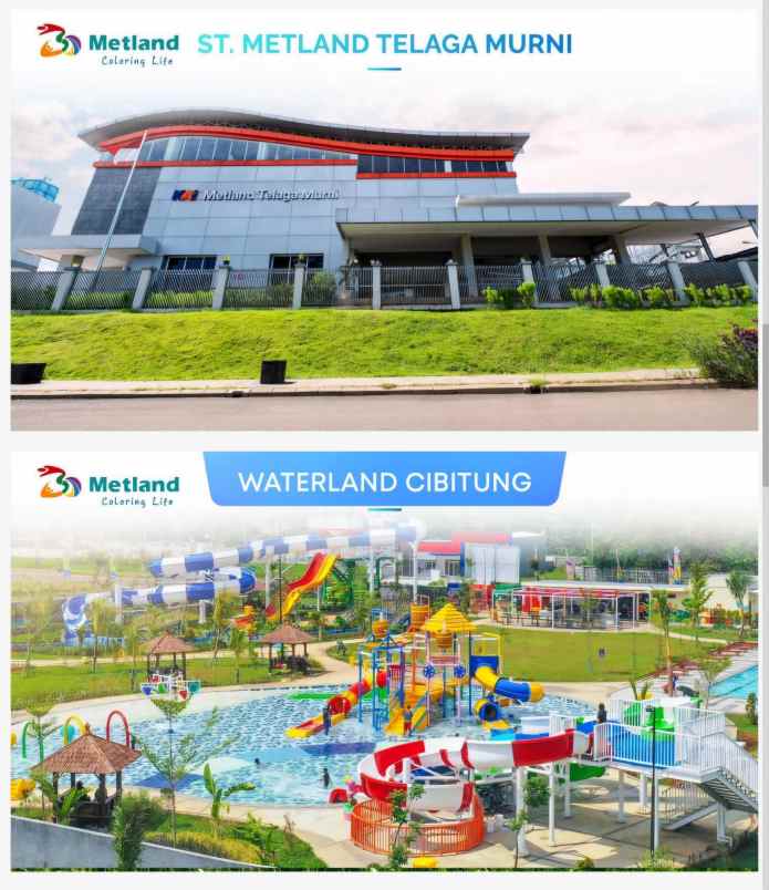 ruko gudang kantor perumahan metland cibitung