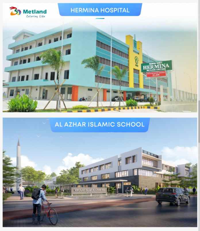 ruko gudang kantor perumahan metland cibitung