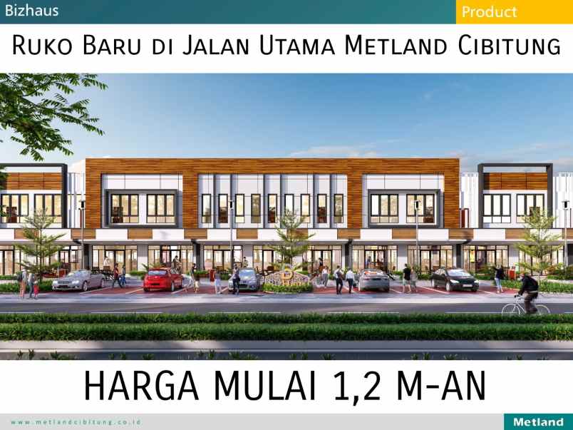 ruko gudang kantor perumahan metland cibitung