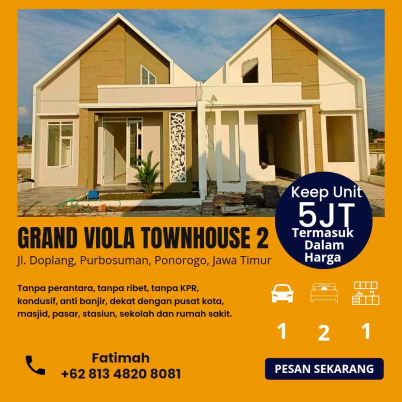 rumah asri dan harmoni di kota ponorogo