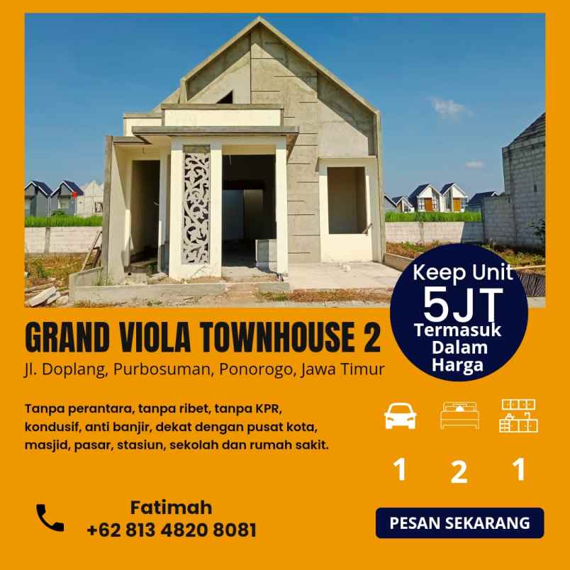 rumah asri dan harmoni di kota ponorogo