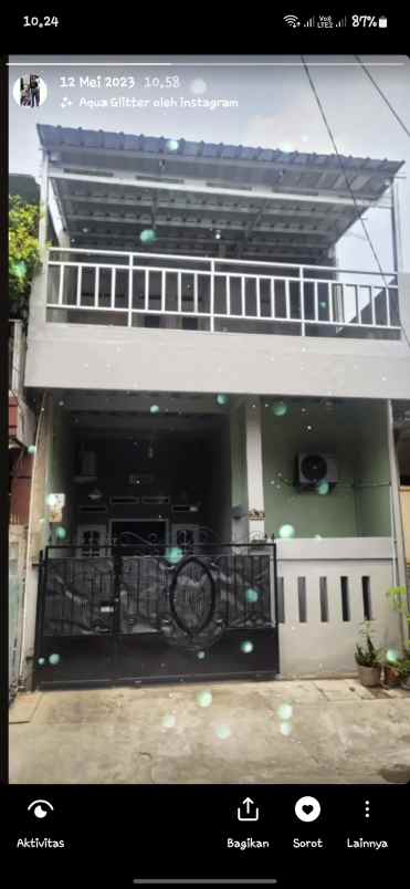 rumah bangunan baru 2 lantai