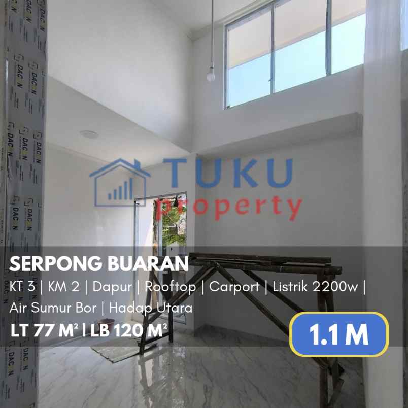 rumah baru 3 lt serpong 1 1 m nego sampai deal