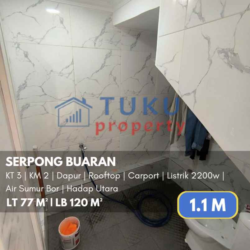 rumah baru 3 lt serpong 1 1 m nego sampai deal