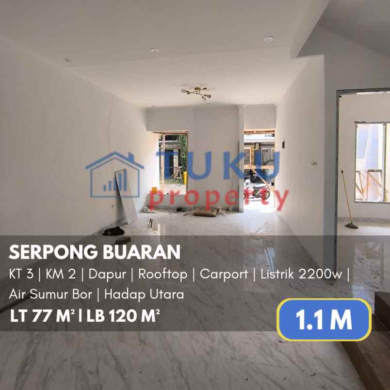 rumah baru 3 lt serpong 1 1 m nego sampai deal