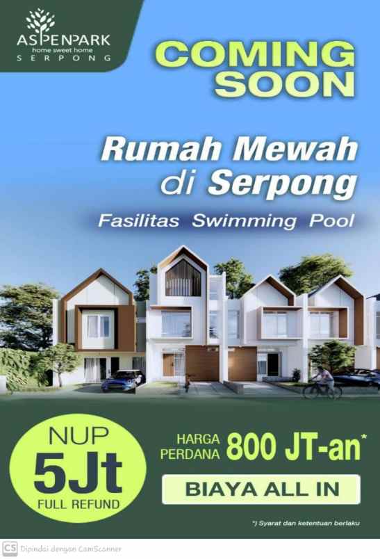 rumah baru strategis di serpong