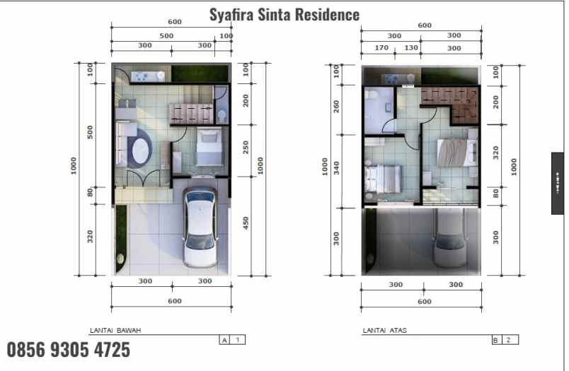 rumah di tangsel 2 lantai 699 juta an bisa kpr